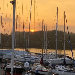 Werft Hooksiel Abendstimmung