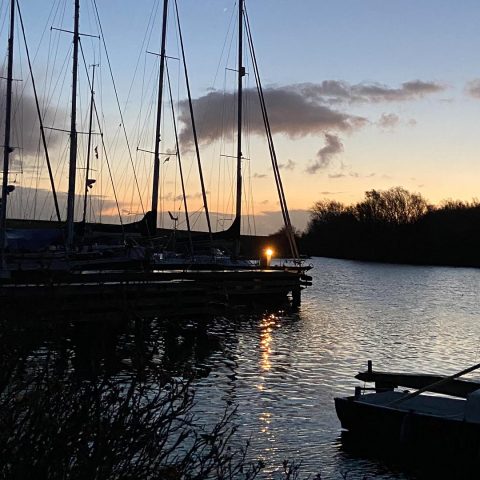 Werft Hooksiel Abendstimmung 2b