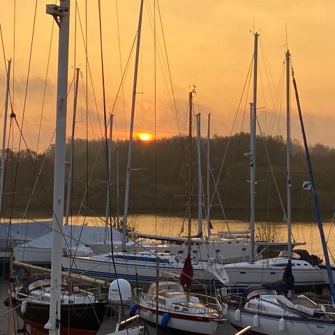 Werft Hooksiel Abendstimmung